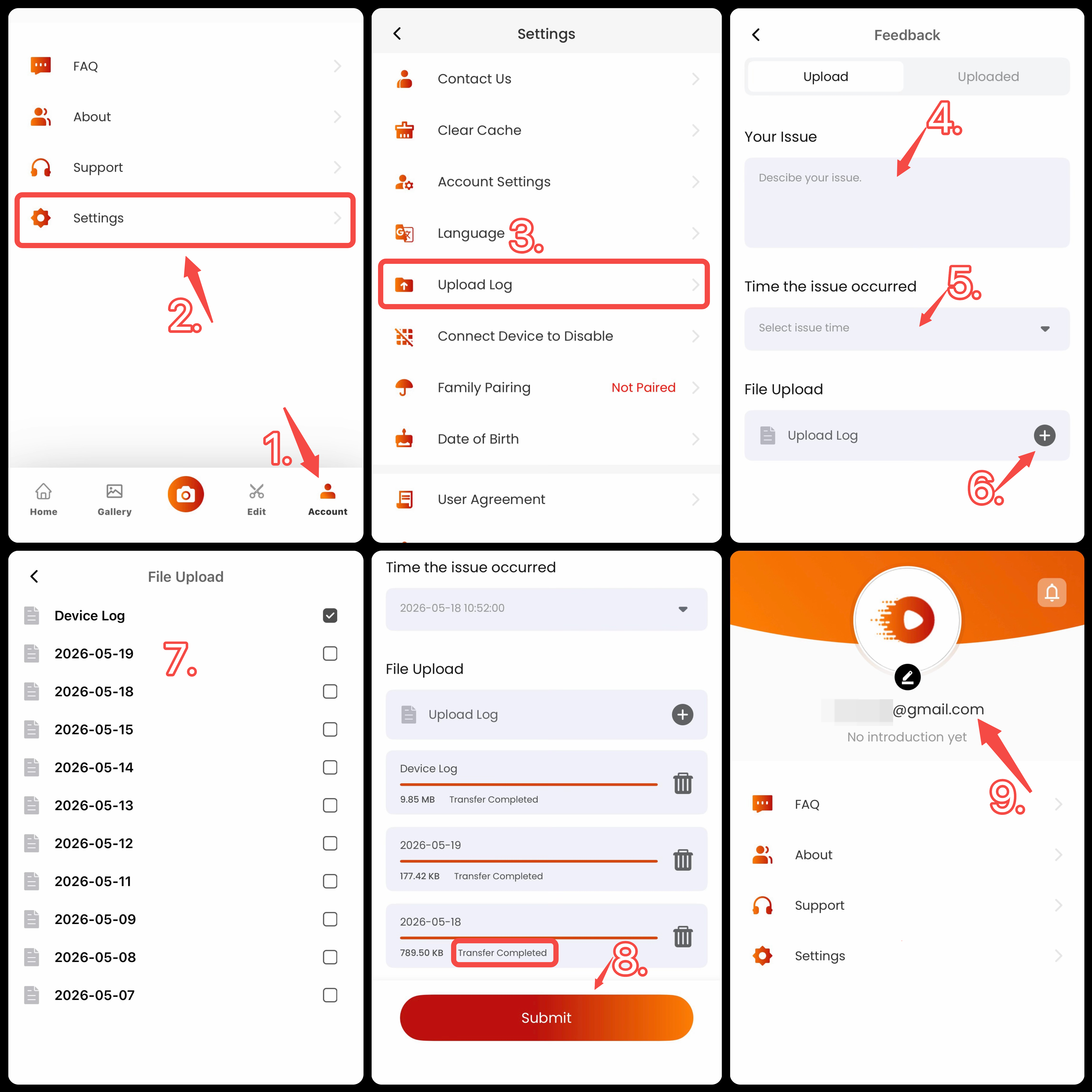 How can I get the correct log files to report an issue? – XbotGo
